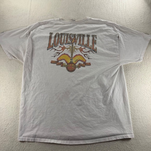 Hard Rock Cafe Louisville T-Shirt XX-Large HRC Built On Rock n‎ Roll - Picture 2 of 16